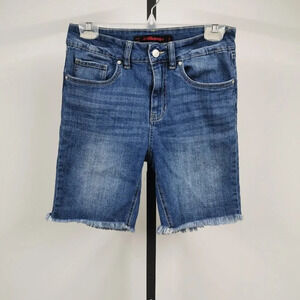 Dollhouse Womens Bermuda Raw Edge Hem Shorts  Size 28